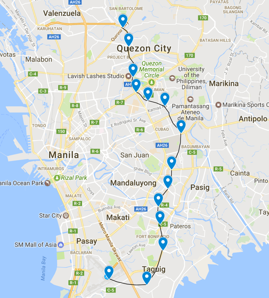 フィリピン_地下鉄計画 2019年1月着工